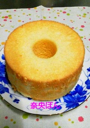 ノンオイル☆簡単シフォン17センチ♪-レシピのメイン写真
