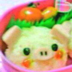 キャラ弁＊ぶたちゃん-レシピのメイン写真