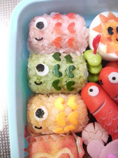 キャラ弁★こどもの日鯉のぼり弁当☆-レシピのメイン写真
