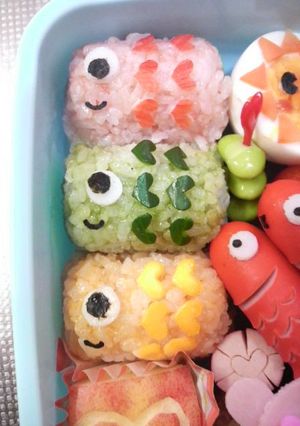 キャラ弁★こどもの日鯉のぼり弁当☆-レシピのメイン写真