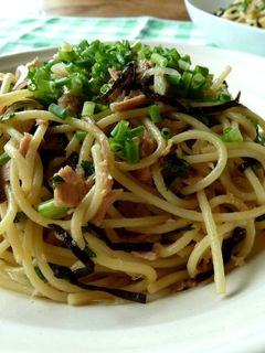 簡単★ツナと塩昆布の和風パスタ-レシピのメイン写真