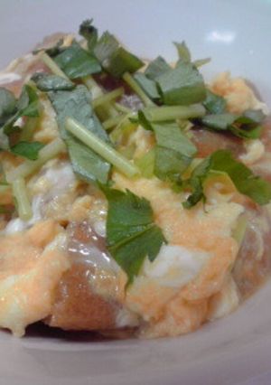 ☆安っ!ウマっ!油揚げの卵とじ丼☆-レシピのメイン写真