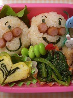 ポークビッツでアンパンマン弁当☆-レシピのメイン写真