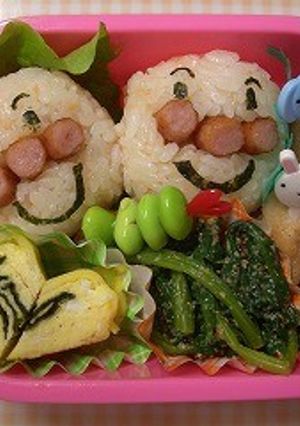 ポークビッツでアンパンマン弁当☆-レシピのメイン写真