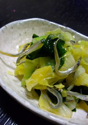 春キャベツとこなごのレモン醤油和え☆-レシピのメイン写真