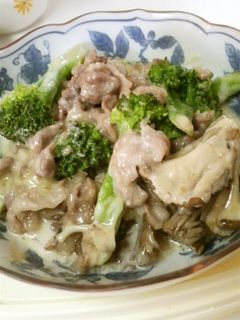 豚肉とブロッコリーのわさび醤油マヨ炒め♪-レシピのメイン写真