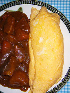 かつおたたき使用 カレーオムライス-レシピのメイン写真