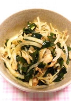 超簡単！玉ねぎわかめツナの和風サラダ-レシピのメイン写真