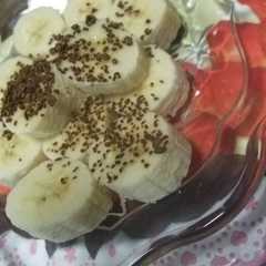 รูปของ パラリ～．:*･ﾟバナナにコーヒー♬