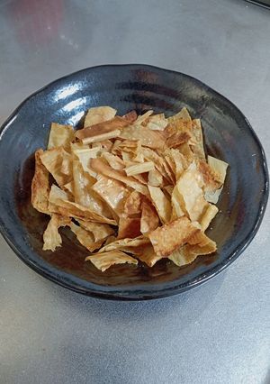 乾燥湯葉の素焼きチップス-レシピのメイン写真