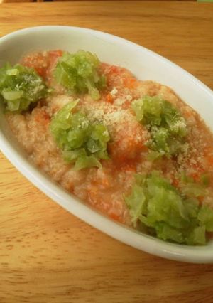 離乳食中期*ミネストローネ風パン粥*-レシピのメイン写真