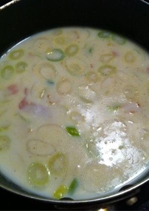 コクが美味い☆ねぎのミルクスープ-レシピのメイン写真
