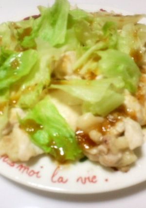 蒸し鶏と新玉葱-レシピのメイン写真
