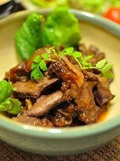 豚ハツと玉ねぎの甘辛煮-レシピのメイン写真