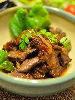 豚ハツと玉ねぎの甘辛煮-レシピのメイン写真