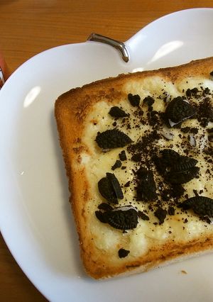 クリームチーズとオレオのトースト-レシピのメイン写真