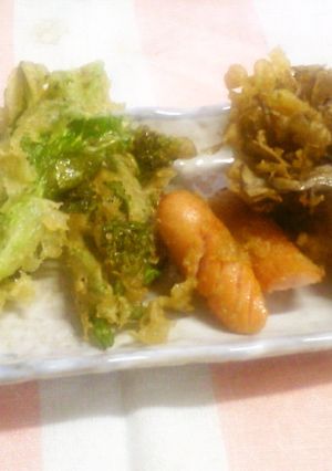 季節の野菜や魚介で作る碁石茶衣の天ぷら-レシピのメイン写真