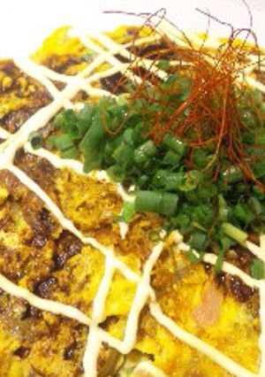 キャベツたっぷり♪お好み焼き風玉子焼き-レシピのメイン写真