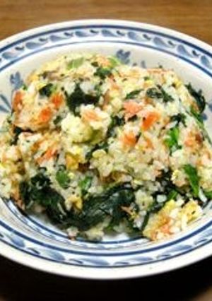 鮭とほうれん草のチャーハン-レシピのメイン写真
