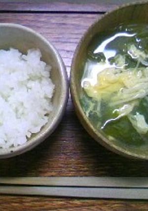 えのきの卵とじスープ　味噌味-レシピのメイン写真