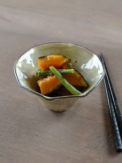 かぼちゃといんげん炊いたん-レシピのメイン写真