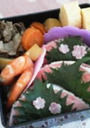 桜もち♡春のお弁当＊キャラ弁-レシピのメイン写真