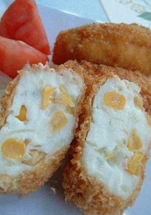コーンぷちぷちクリームコロッケ-レシピのメイン写真