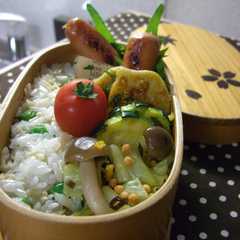 รูปของ キャベツとしめじの塩昆布和え　お弁当に！