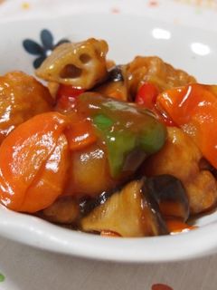 お野菜いっぱい☆黒酢の酢豚☆-レシピのメイン写真