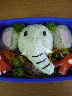 ぞうさん弁当-レシピのメイン写真