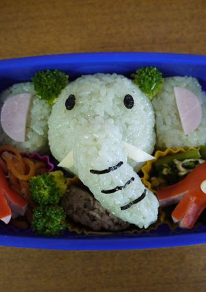 ぞうさん弁当-レシピのメイン写真