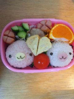 簡単キャラ弁☆まめゴマおにぎり-レシピのメイン写真