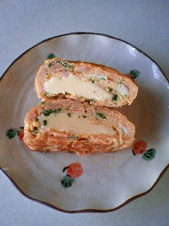 ハムとパセリとチーズの玉子焼き-レシピのメイン写真
