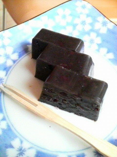寒天で*簡単ごまあん水ようかん-レシピのメイン写真