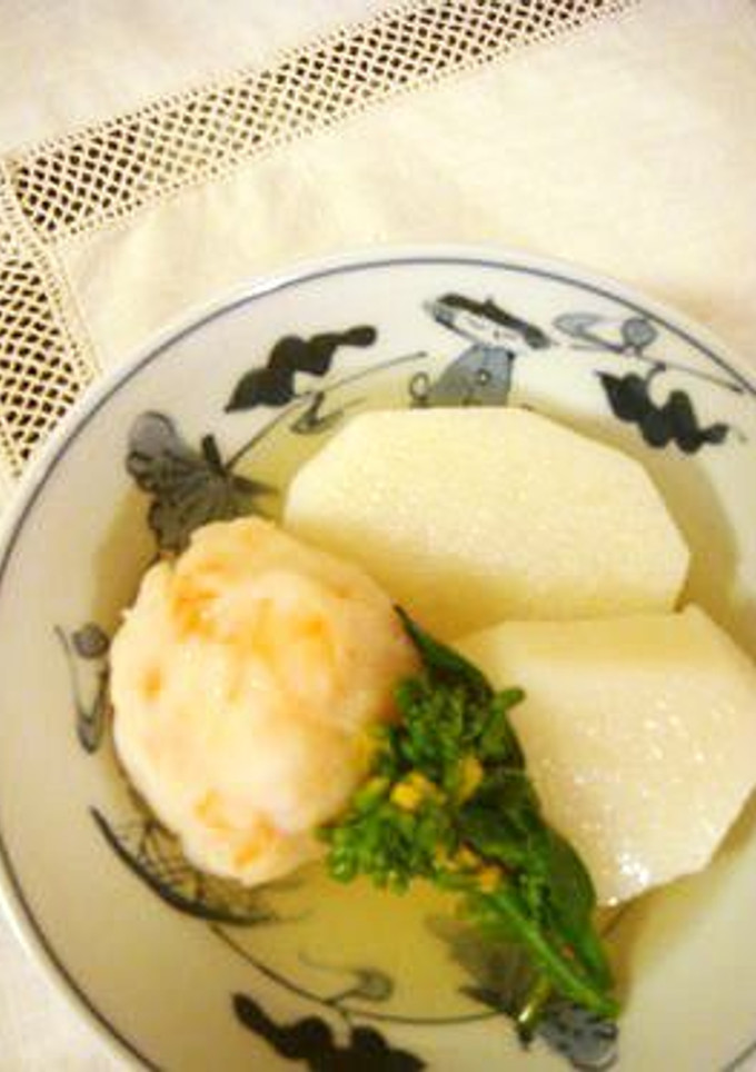 ☆長いもとえびしんじょのお煮物-レシピのメイン写真