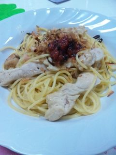 絶品☆鶏と梅干しの和風パスタ-レシピのメイン写真