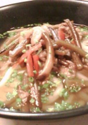 残った　つわの炒め煮　アレンジ おうどん-レシピのメイン写真