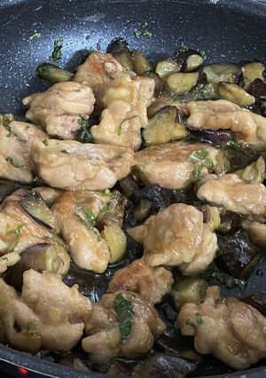 鶏もも肉と茄子のしそポン酢焼き-レシピのメイン写真