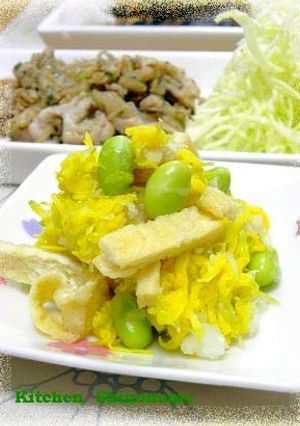 菊花と枝豆のみぞれ和え-レシピのメイン写真
