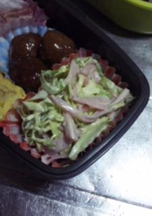 ハムとキャベツのマヨ和え-レシピのメイン写真