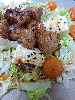 豚の唐揚げサラダ-レシピのメイン写真