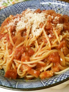 ブルーチーズとろける☆トマトソースパスタ-レシピのメイン写真