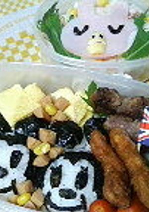 キャラ弁　ミッキー　ＮＯＶＡウサギ-レシピのメイン写真