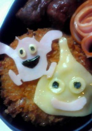 キャラ弁　スライム-レシピのメイン写真