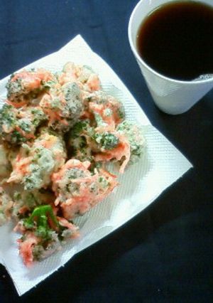 給料日まであと●日!ブロッコリたこやき。-レシピのメイン写真