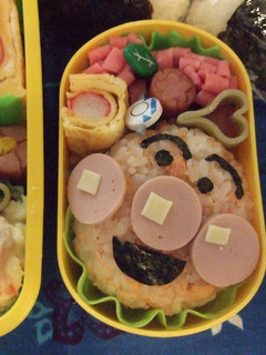 キャラ弁。(○^○^○)。アンパンマン-レシピのメイン写真