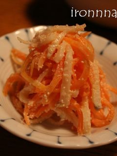 たけのことにんじんの明太和え-レシピのメイン写真