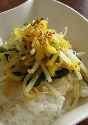 たくわんモヤシ丼-レシピのメイン写真