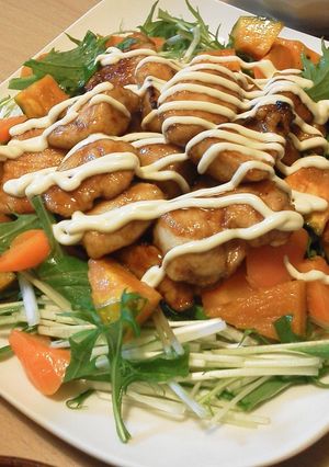 鶏のてりマヨ☆サラダ仕立て-レシピのメイン写真