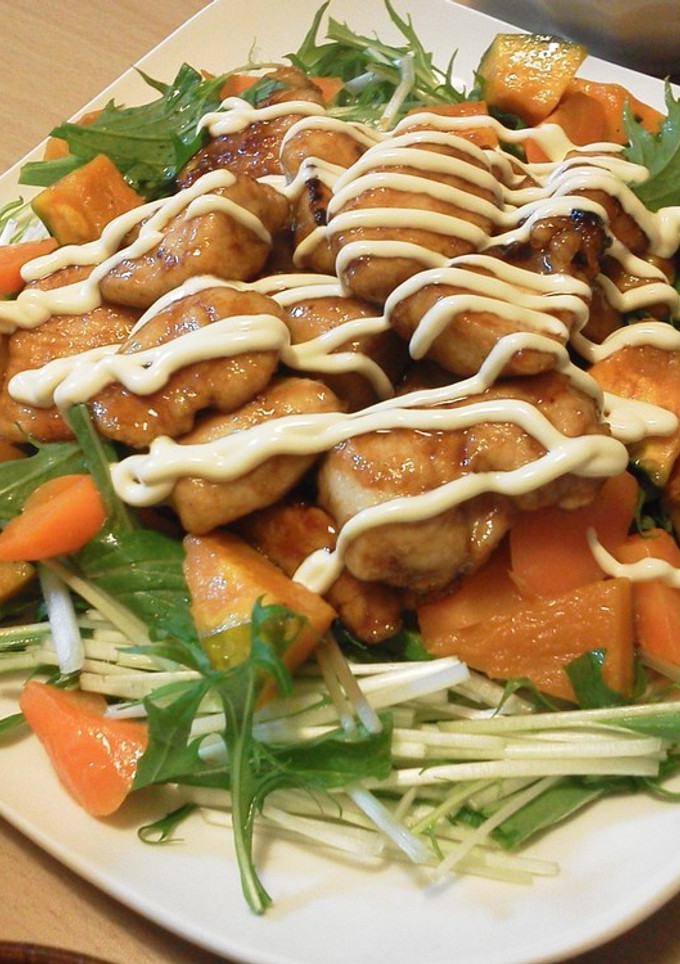 鶏のてりマヨ☆サラダ仕立て-レシピのメイン写真